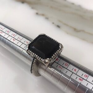 BEAUTIFUL Faceted Smoky Quartz Sterling Ring—Excl.